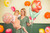 Balon foliowy ''Dla kochanej mamy'', 45 cm, mix