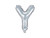 Balon foliowy Litera ''Y'', 35cm, holograficzny