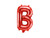 Balon foliowy Litera ''B'', 35cm, czerwony