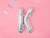 Balon foliowy Litera ''K'', 35cm, holograficzny