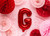 Balon foliowy Litera ''G'', 35cm, czerwony