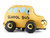 Balon foliowy stojący Autobus, mix, 66x36 cm