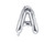 Balon foliowy Litera ''A'', 35cm, srebrny
