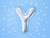 Balon foliowy Litera ''Y'', 35cm, srebrny
