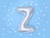 Balon foliowy Litera ''Z'', 35cm, srebrny