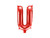 Balon foliowy Litera ''U'', 35cm, czerwony