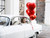 Balon foliowy Serce, 45cm, czerwony