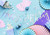 Baner Happy Birthday, opalizujący, 16,5x62cm