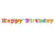 Baner Happy Birthday, 16 x 166cm