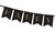 Baner Happy New Year, czarny, 15 x 170 cm