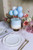 Balonowy topper na tort, niebieski,  29 cm