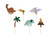 Toppery na tort Dinozaury, 8-12 cm, mix