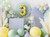 Topper drewniany Happy Birthday, 16.5cm