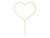 Topper drewniany Serce, 23cm