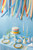 Balony modeliny pastelowe 130cm z pompką, mix