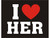 Naklejki na buty I love her