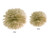 Pompon bibułowy, złoty, 25cm