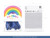 Balony Rainbow 30cm pastelowe, granat