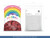 Balony Rainbow 30cm metalizowane, czerwony