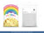 Balony Rainbow 30cm metalizowane, kremowy	