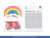 Balony Rainbow 23cm pastelowe, różowy