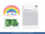Balony Rainbow 23cm metalizowane, jasny zielony	