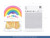 Balony Rainbow 23cm pastelowe, kremowy