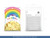 Balony Rainbow 23cm metalizowane, kremowy