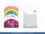 Balony Rainbow 23cm metalizowane, fuksja
