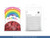 Balony Rainbow 23cm pastelowe, czerwony	