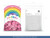 Balony Rainbow 30cm metalizowane, różowy	
