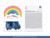 Balony Rainbow 23cm metalizowane, granat	