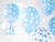 Balony 30cm, Kropki, Pastel Baby Blue	