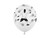 Balony 30cm, Piłkarz i piłki, Pastel White	