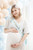 Szarfa Mom to be, jasny tiffany blue, 75 cm