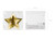 Talerzyki Little Star - Gwiazda, złoty, 27cm