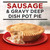 Banquet Sausage and Gravy Deep Dish Pot Pie, Frozen Meal, 7 oz (Frozen)