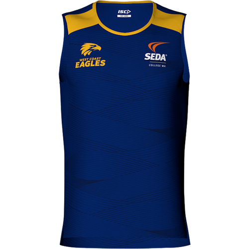 SEDA YR 11 TRAINING SINGLET MENS - WEST COAST EAGLES