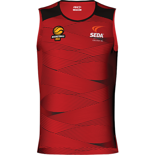 SEDA YR 12 TRAINING SINGLET MENS - BASKETBALL WA