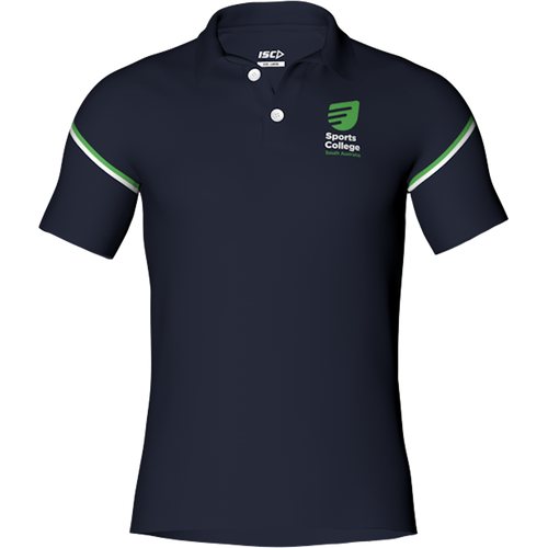 Sports College SA Cricket Polo Mens Front