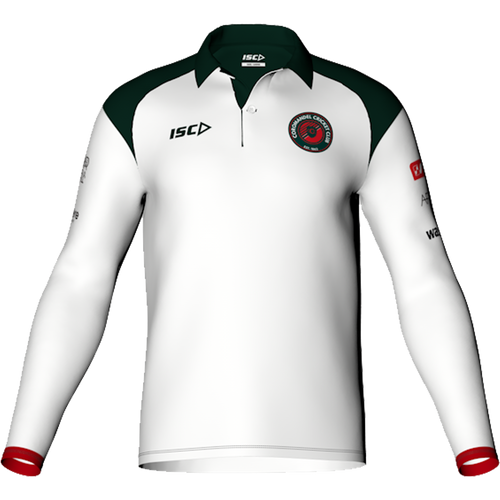 Adult long sleeve polo front