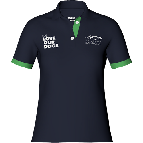 Greyhound Racing Performance Polo Womens