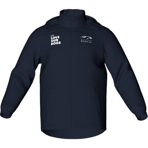 Greyhound Racing Padded Jacket Mens