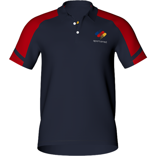 Sportsmed Polo Mens - Navy/Red