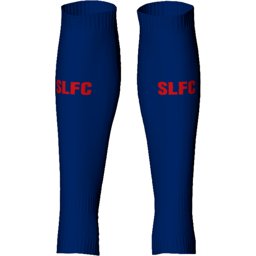 Footless Socks  Front - Blue