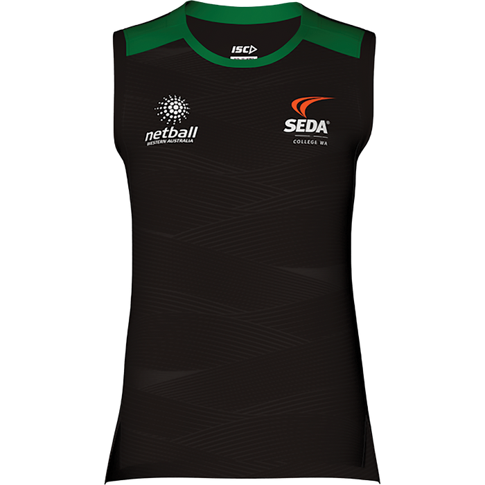 SEDA YR 12 TRAINING SINGLET WOMENS - NETBALL WA