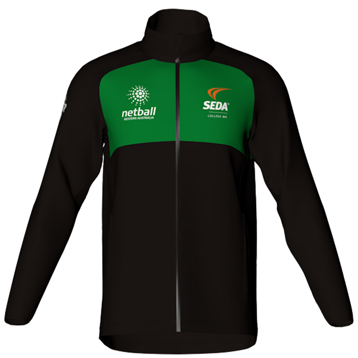 SEDA YR 12 WET WEATHER JACKET MENS - NETBALL WA