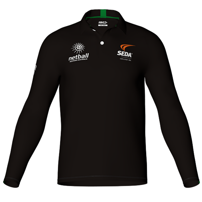 SEDA YR 11 Long Sleeve Polo Mens - Netball WA