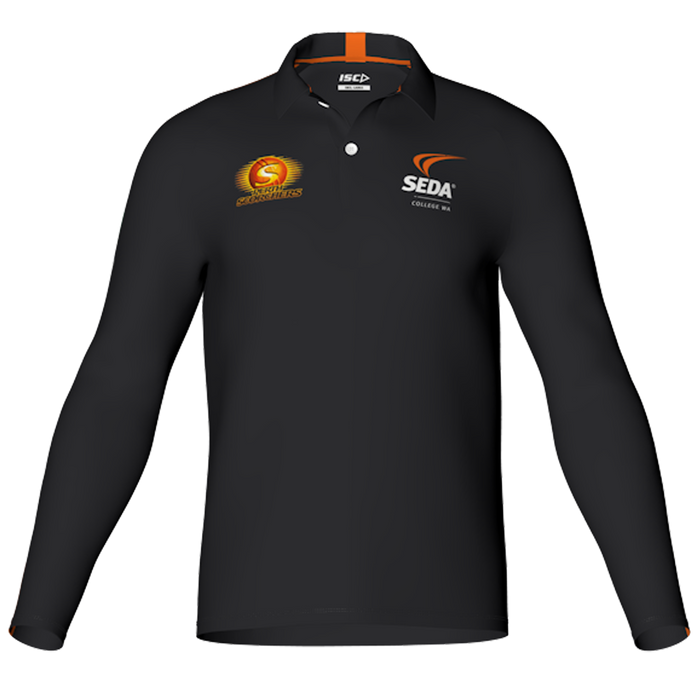 SEDA YR 12 Long Sleeve Polo Mens - CRICKET AUSTRALIA
