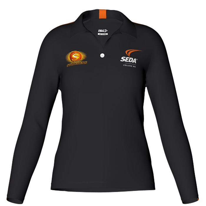 SEDA YR 12 Long Sleeve Polo Womens - CRICKET AUSTRALIA